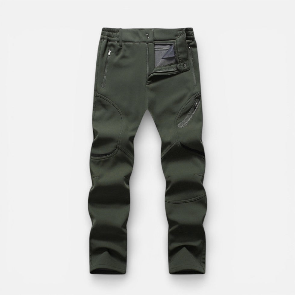Herren Softshell Sporthose mit Reißverschlusstaschen