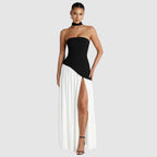 Damen Asymmetrisches Maxikleid – Abendkleid für besondere Anlässe