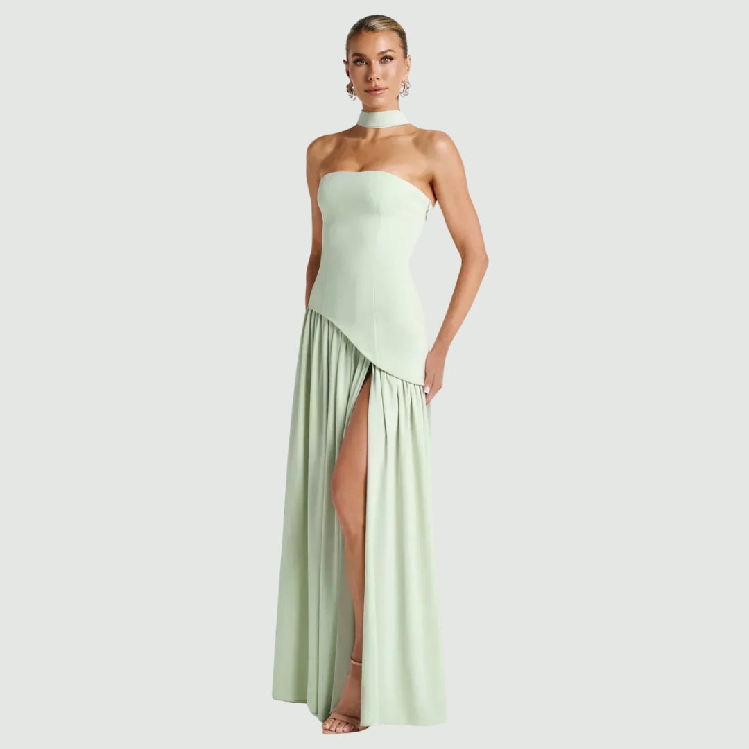 Damen Asymmetrisches Maxikleid – Abendkleid für besondere Anlässe
