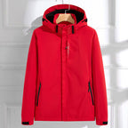 Damen Funktionsjacke mit Kapuze und Reißverschluss
