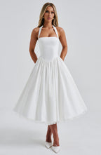 Damen Halter-Midikleid – Partykleid für festliche Anlässe