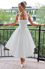 Damen Halter-Midikleid – Partykleid für festliche Anlässe
