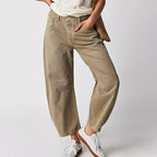 Damen Barrel Jeans High Waist – Ballonjeans mit Relaxed Fit