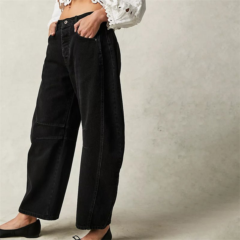 Damen Barrel Jeans High Waist – Ballonjeans mit Relaxed Fit
