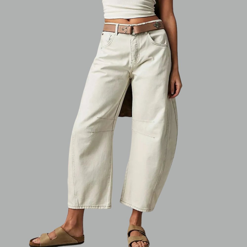 Damen Barrel Jeans High Waist – Ballonjeans mit Relaxed Fit