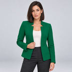 Damen Blazer ohne Knöpfe – Offener Stretch-Blazer mit Reverskragen, Herbst
