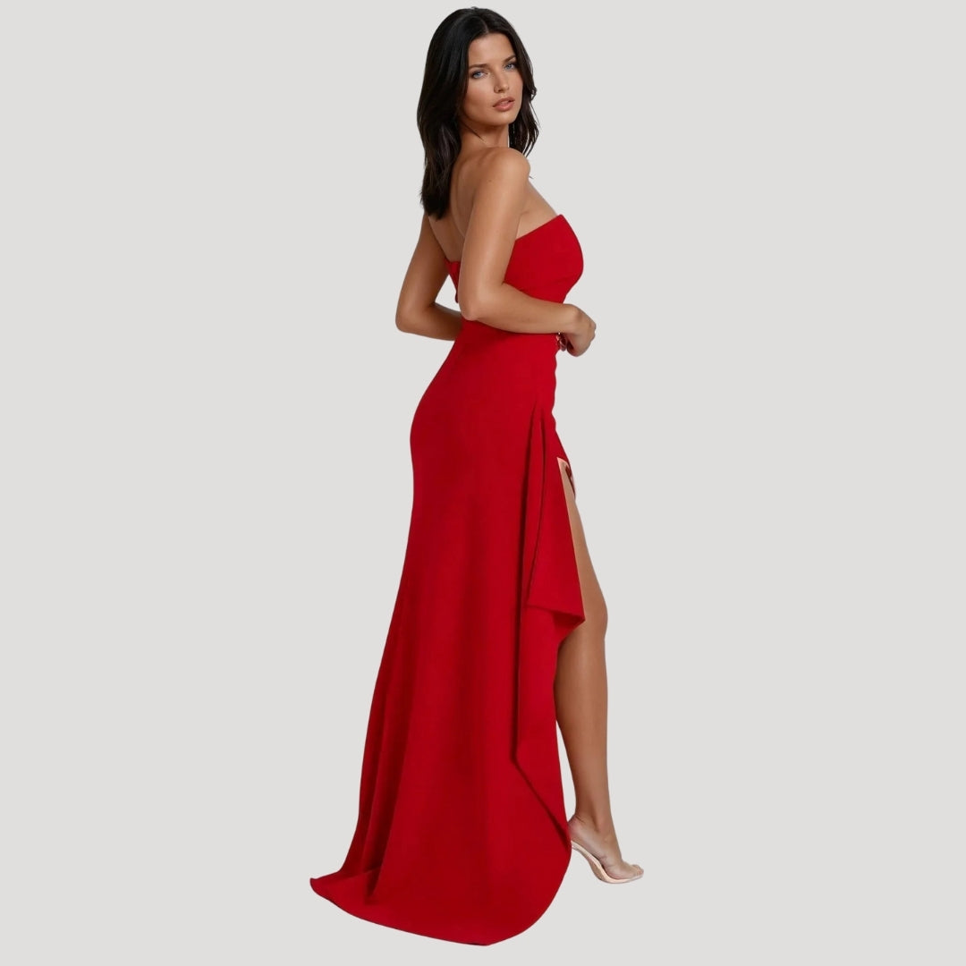 Damen Trägerloses Maxikleid – Abendkleid für besondere Anlässe