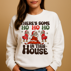Damen Weihnachtspullover mit Katzen- & Schneemann-Print – Weihnachts-Sweatshirt, Lockere Passform