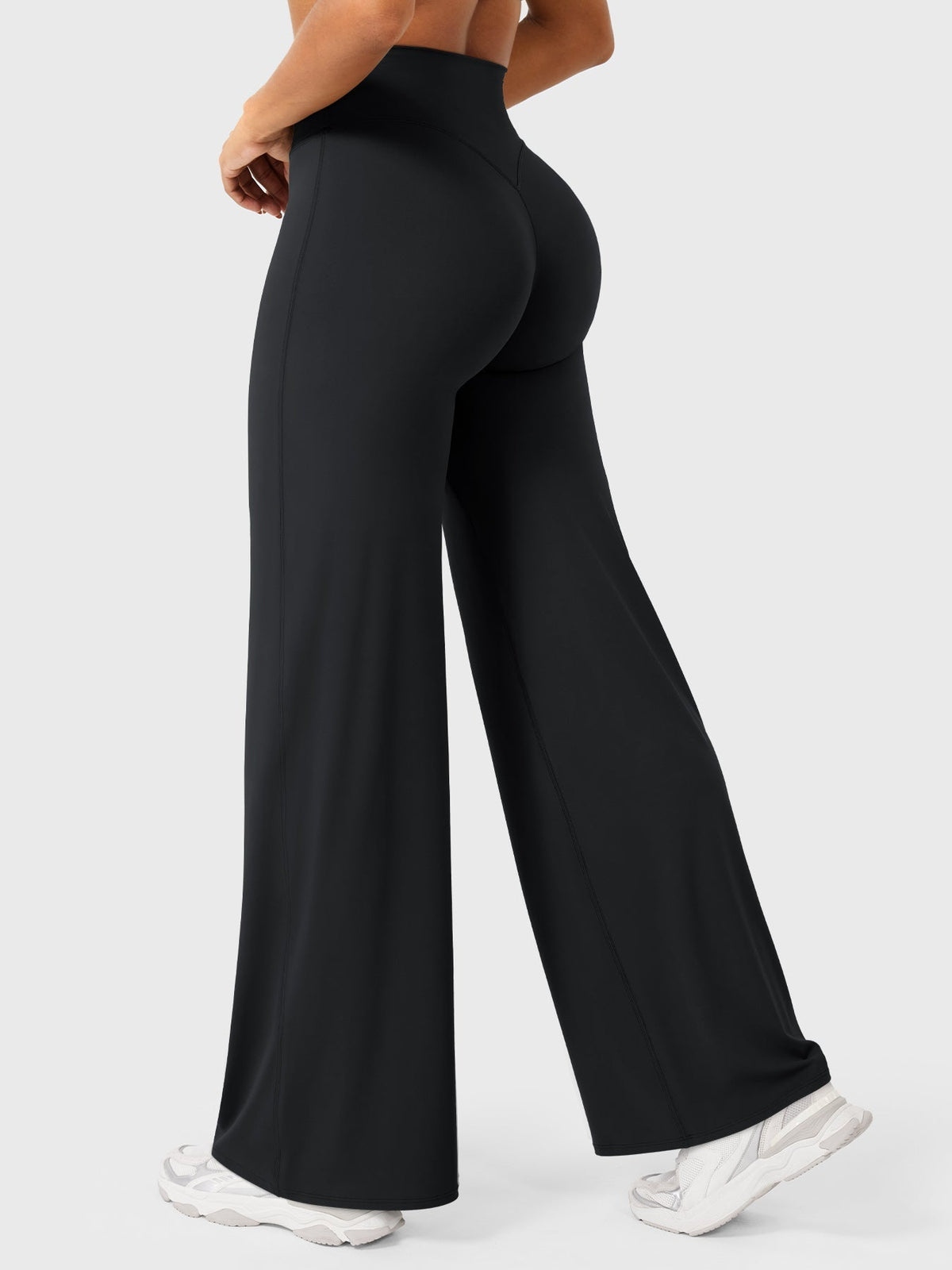 Damen Yoga Schlaghose High Waist – Flared Leggings mit Push-Up-Effekt