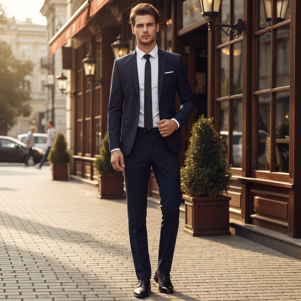 Elegantes Silvester Anzugset Slim Fit für Herren
