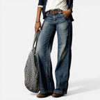 Damen Jeans Hose mit weitem Bein