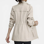 Damen Jacke mit Reißverschluss und Stehkragen