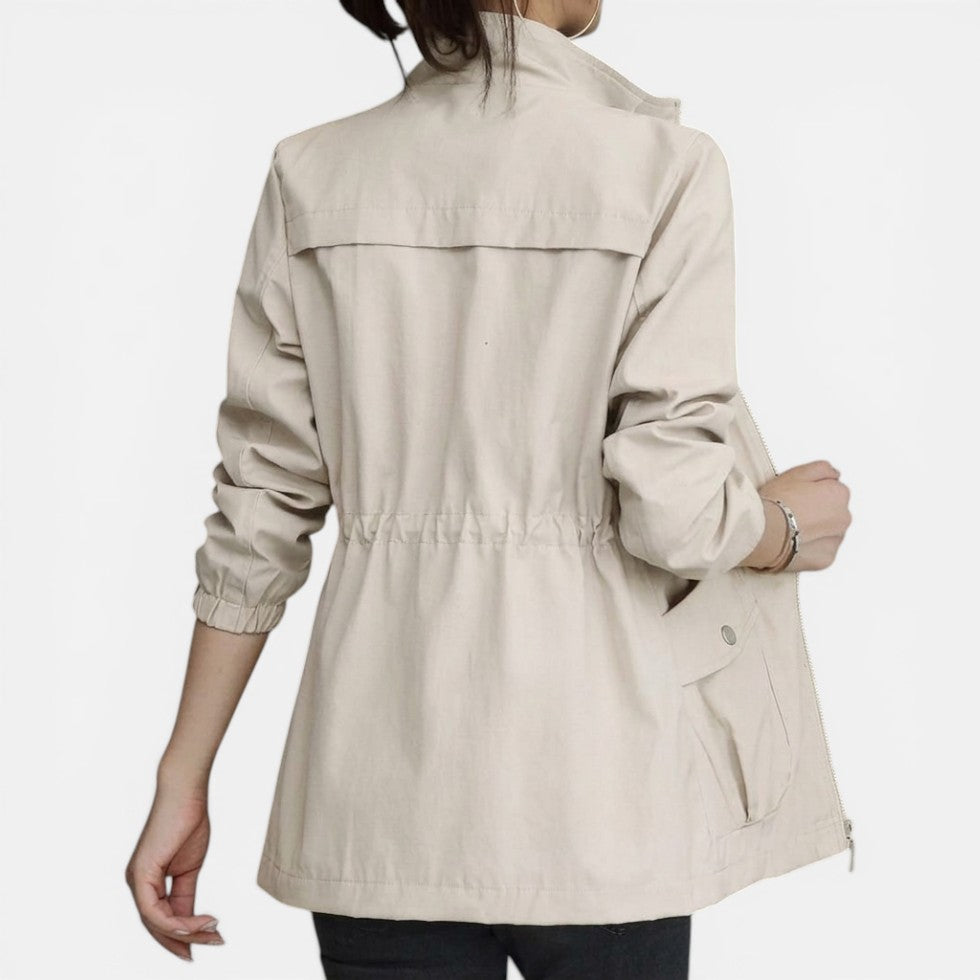 Damen Jacke mit Reißverschluss und Stehkragen