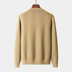 Herren-Cardigan mit Hemdkragen und Knopfverschluss