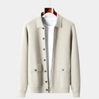 Herren Cardigan mit Knopfverschluss