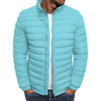 Herren Leichte Daunenjacke mit Stehkragen – Steppjacke für Herbst & Winter