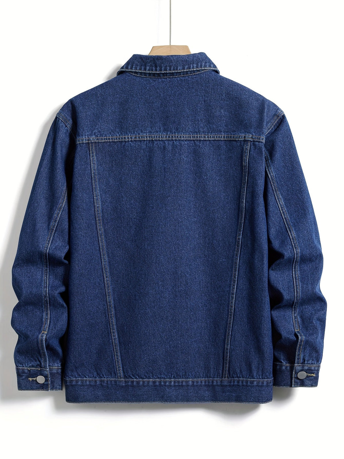 Herren Jeansjacke mit klassischem Kragen und Knopfverschluss