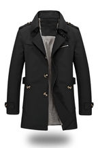 Herren Trenchcoat mit Umlegekragen und klassischer Silhouette