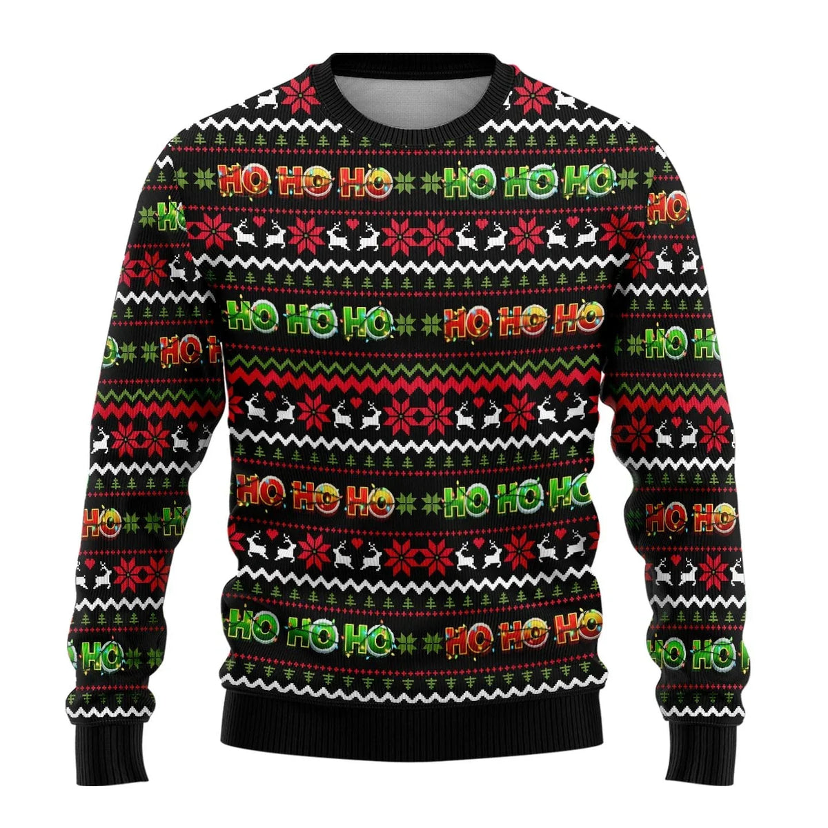 Herren Ugly Christmas Sweater – Lustiger Weihnachtspullover mit Motiv, Rundhals