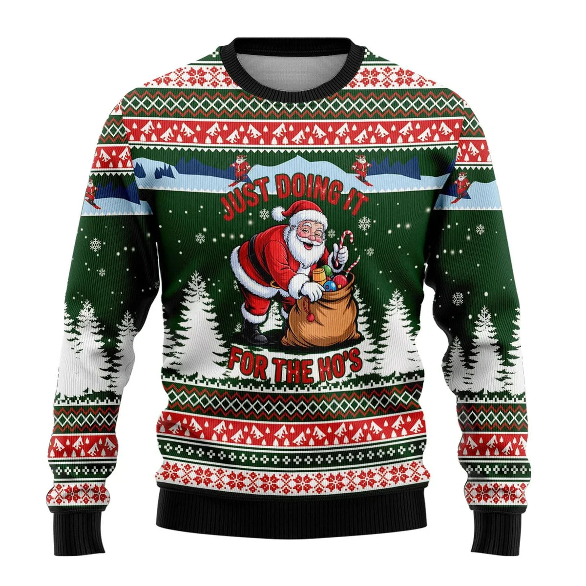 Herren Ugly Christmas Sweater – Lustiger Weihnachtspullover mit Motiv, Rundhals