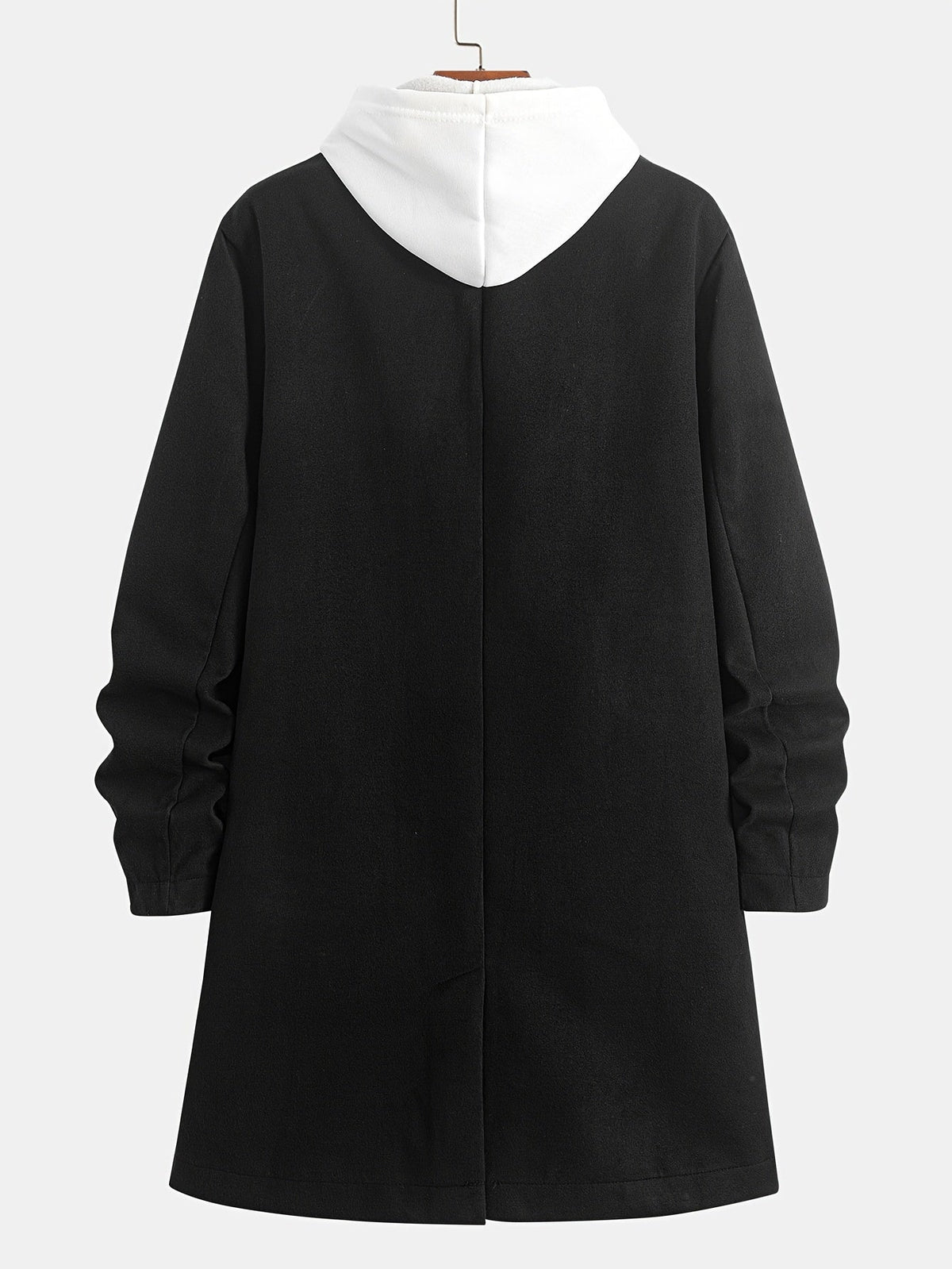 Herren Zweireiher-Mantel mit Spitzrevers und Pattentaschen