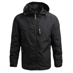Herren Outdoorjacke mit Kapuze – Wasserabweisende Windjacke, Herbst Winter