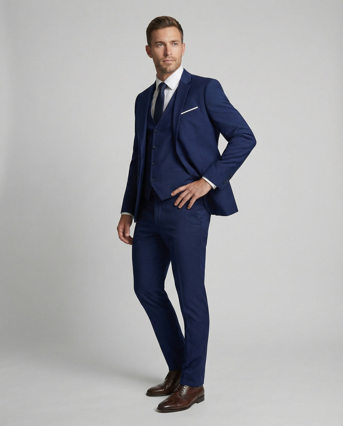 Moderner Slim-Fit-Business-Anzug für Herren