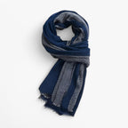 Herren Zweifarbiger Wendeschal – Eleganter Winterschal mit Fransen, Herbst Winter