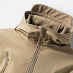 Herren Softshelljacke wasserabweisend mit Fleecefutter und Kapuze – Outdoor Winterjacke