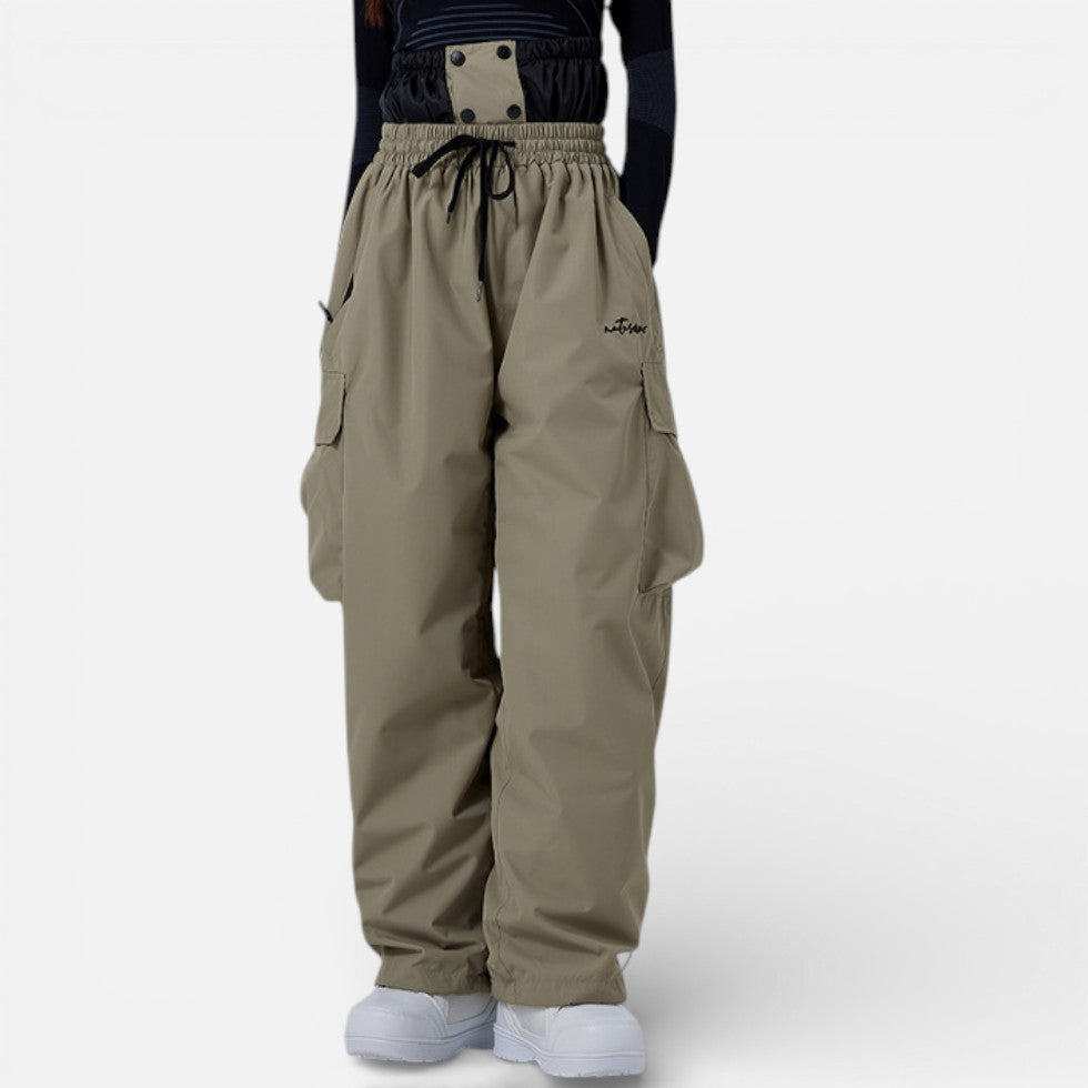 Damen Skihose mit weitem Schnitt und Taschen