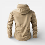Herren Softshelljacke wasserabweisend mit Fleecefutter und Kapuze – Outdoor Winterjacke