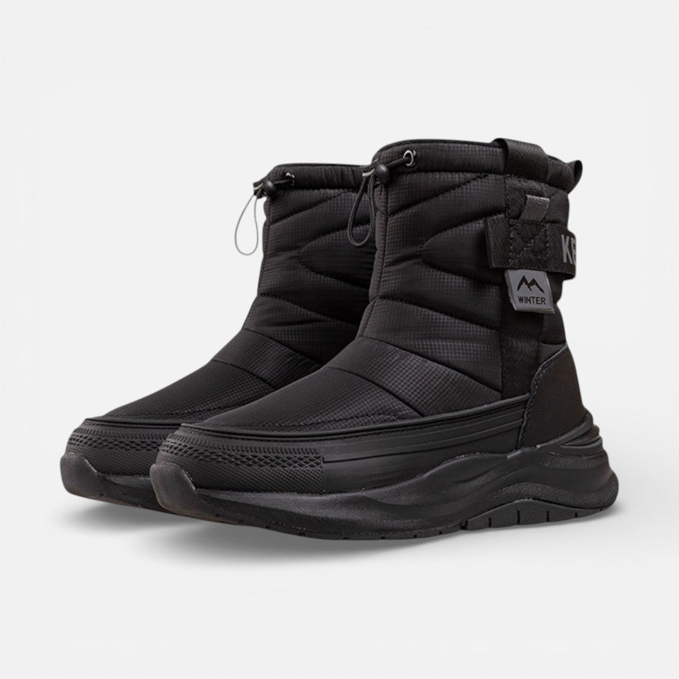 Gefütterte Winterstiefel Herren mit Profilsohle