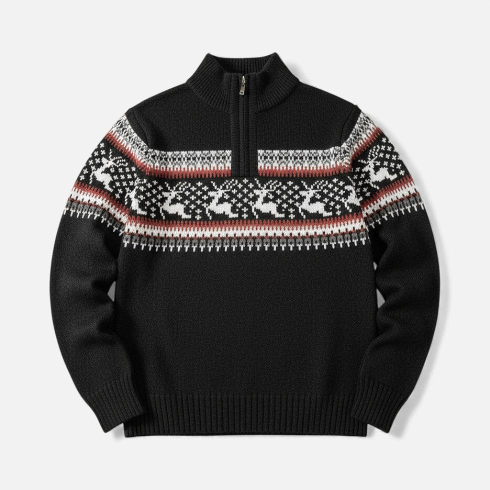 Weihnachtspullover Herren mit Rentiermuster