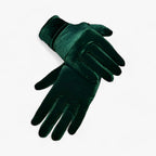 Damen Samthandschuhe – Weiche Winterhandschuhe mit voller Fingerabdeckung, Herbst Winter