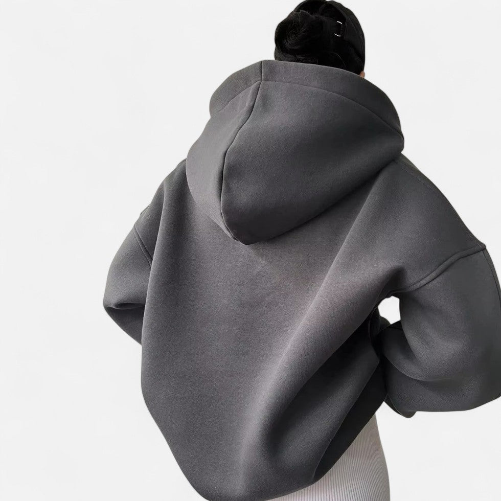 Sweatshirt mit Kragen und Oversize Passform