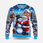 Weihnachtspullover Herren mit Winterlandschaft Motiv