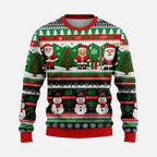 Weihnachtspullover Herren mit Winterlandschaft Motiv