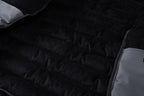Herren Hybrid-Daunenjacke mit Kapuze und Frottee-Ärmeln – Steppjacke mit Samtfutter, Herbst Winter