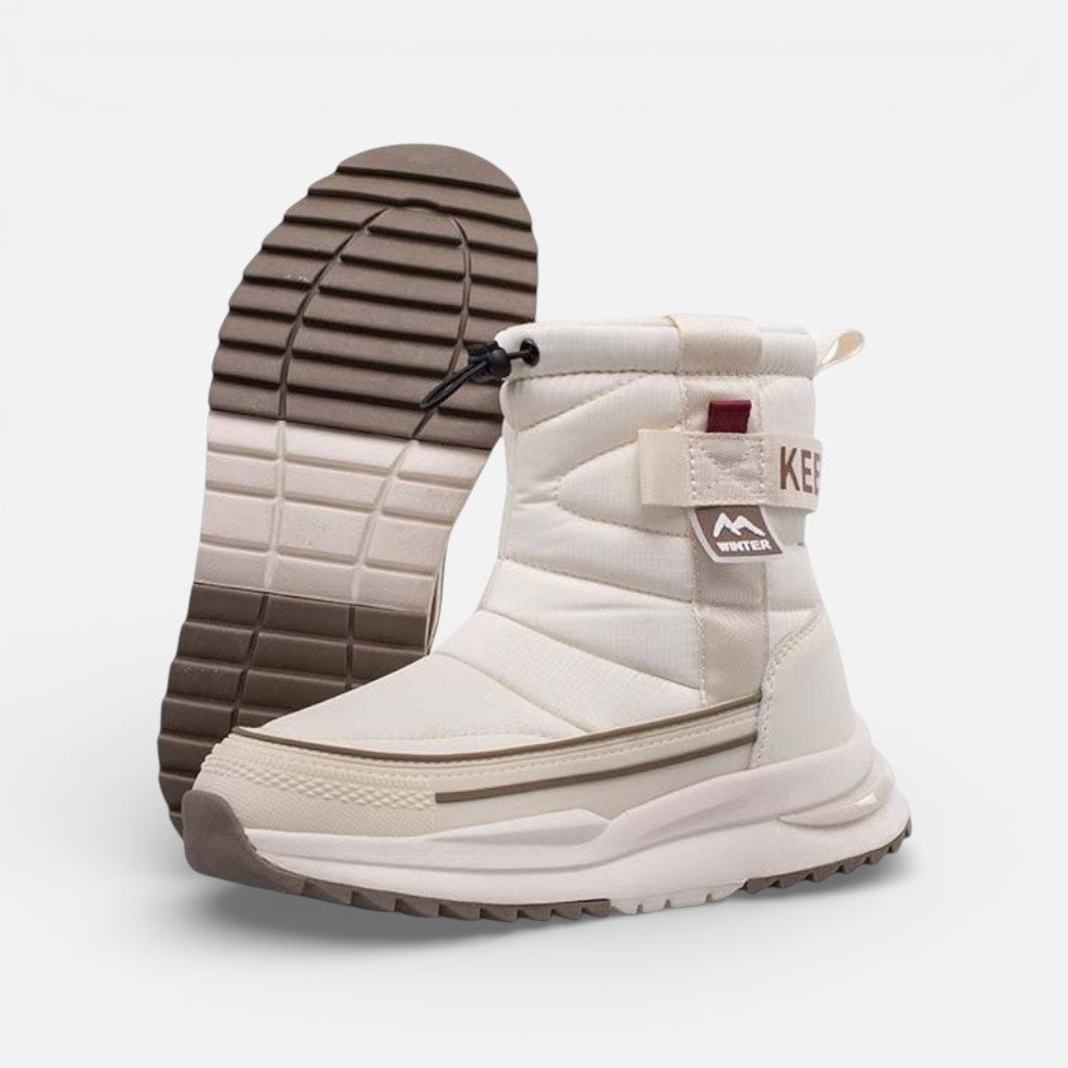 Gefütterte Winterstiefel Herren mit Profilsohle