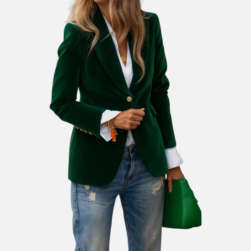 Eleganter Damenblazer aus weichem Samt