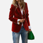 Eleganter Damenblazer aus weichem Samt