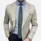 Herren Blazer mit Reverskragen und Knopfverschluss