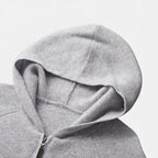 Herren Strick Hoodie mit Reißverschluss