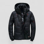 Gefütterte Winterjacke mit Kapuze für Herren