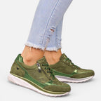 Damen Sneaker mit Reißverschluss und Schnürung
