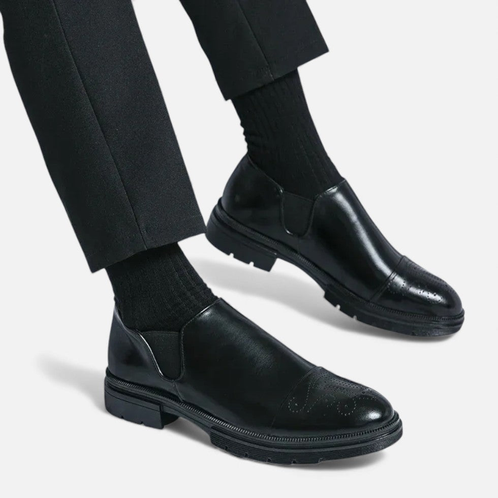 Elegante Slip On Lederschuhe für Herren