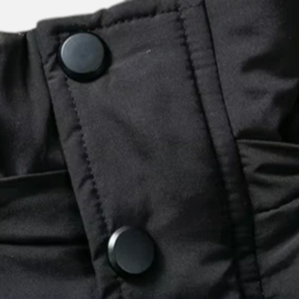 Gefütterte Parka Winterjacke mit Kapuze Herren