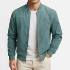 Herren Jacke mit Reißverschluss und Stehkragen