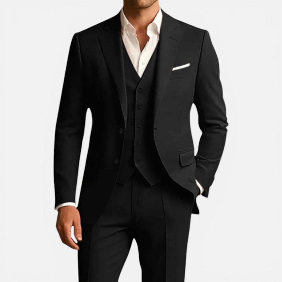 Festliches Herrenanzug-Set mit Weste – Slim Fit