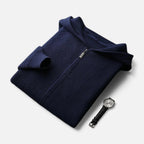 Herren Strick Hoodie mit Reißverschluss
